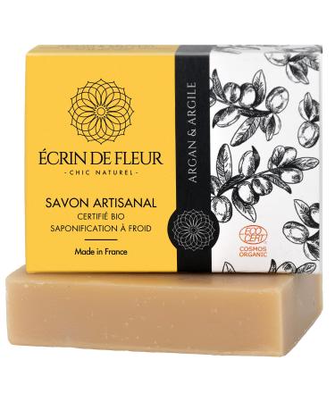 crin de Fleur Organic Argan Soap Handcrafted Cold Processed 1x90g Argan Soap 100 g (Pack of 1)