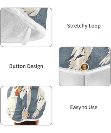 Super Absorbent Parrot Corella Hair Towels 2 Pack - Quick Dry Turbans for Women & Girls | Best Hair Drying Solution - Buy Online on GoSupps.com