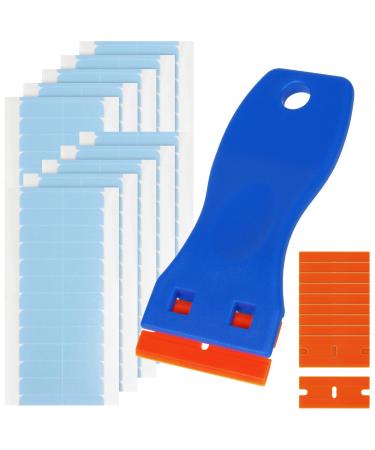Ajerg hair extensions tape kit-1220 piece replacement tape for tape in hair extensions with 1 plastic scrap and 10 plastic blade-double adhesive adhesive adhesive tape for hair extensions - Buy Online on GoSupps.com