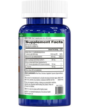 BioTrust Brain Bright Daily Nootropic Boost for Focus Concentration Mental Clarity Caffeine Free Nootropics Brain Support Supplement Thai Ginger Ginkgo Folate L-Theanine 30 Servings - Buy Online on GoSupps.com