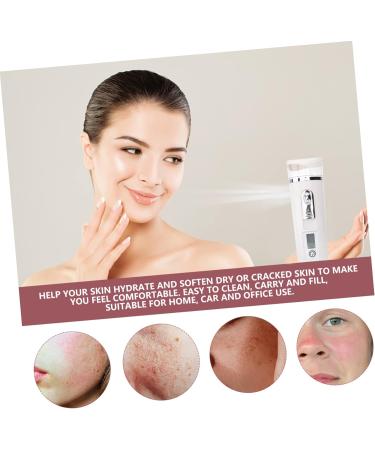 Healeved 2pcs Hydrating Instrument Handheld Mist Sprayer Handy Mini Sprayer Mini Humidifier Facial Abs White - Buy Online on GoSupps.com