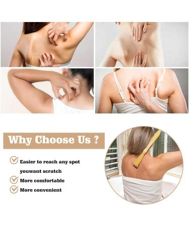 Homury 5-Piece Wooden Back Scratcher Set | Bamboo Body Massager for Itching Relief & Relaxation - Buy Online on GoSupps.com