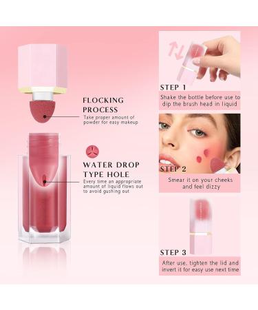 NewBang Liquid Blush Contour Makeup Stick - Lightweight Matte Shimmer for Silky Cheek Contouring - Moisturizing Natural-Looking Blusher Bronzer - Buy Online on GoSupps.com