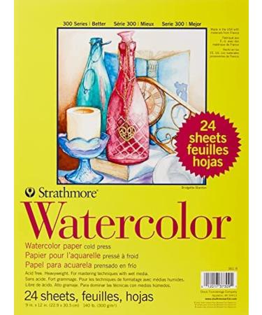 Strathmore 300 Series Drawing Paper, 9 x 12 Inches, 70 lb, 100 Sheets