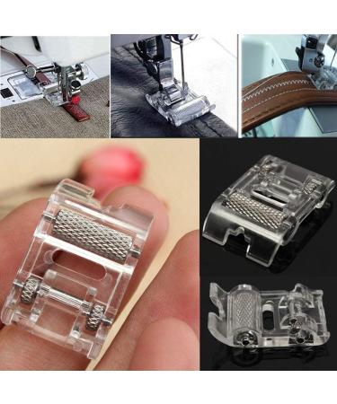 2 PCS Roller and Teflon Non-Stick Sewing Machine Presser Foot Set - Fits Low Shank Snap-On Singer Brother Babylock Janome Machines - Buy Online on GoSupps.com