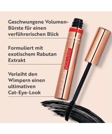 M. Asam Magic Finish Cat Eye Volume Mascara Deep Black - Curved Brush for Seductive Volume with Rambutan Extract - 10ml Cat Eye Mascara - Buy Online on GoSupps.com