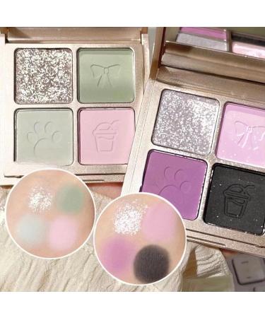 Eyeshadow Velvety Pigmented Blendable Matte Metallic & Shimmer Finishes Creamy Formula Four Way Quad Eye Shadow Palette (2) - Buy Online on GoSupps.com