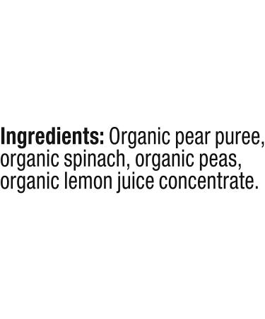 Plum Organics Stage 2 Baby Food Pouch | Pear Spinach & Pea | Organic Squeeze Pack for Babies, Kids, Toddlers | 4oz & 3.5oz (Pack of 6) - Buy Online on GoSupps.com