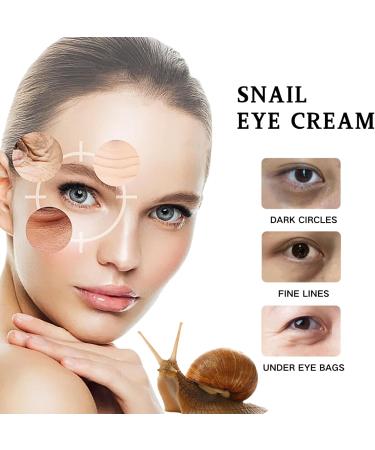 Snail Eye Cream Snail Eye Cream for Dark Circles and Puffy Eyes Eye Bags Remover Eye Cream Anti aging Under Eye Cream Reduce Lines Wrinkles Puffiness and Dark Circles for All Skin Types - Buy Online on GoSupps.com