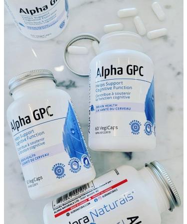 Alora Naturals Alpha GPC 60 VegiCaps - Choline Supplement Supports Focus Supports Cognition Vegan Approved Enhances Focus 600mg per capsule (120 Count (Pack of 2)) - Buy Online on GoSupps.com
