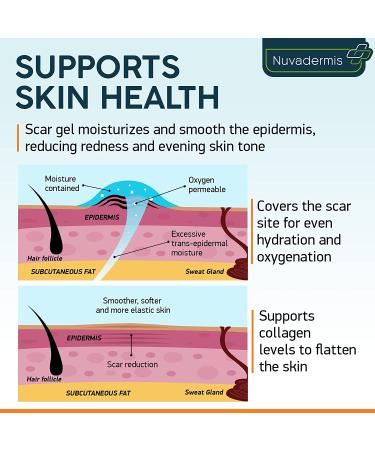 Scar Cream Gel with Retinol, Allantoin, Vitamin E, Betaine - Post Surgery Treatment for C-Section, Tummy Tuck, Keloid, Acne Removal - 1.7 oz - Buy Online on GoSupps.com