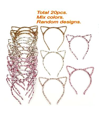 JZK Leopard Pattern Cat Ear Headband - Stylish Hair Band for Women & Girls | Perfect for Parties Makeup & Souvenirs - Buy Online on GoSupps.com