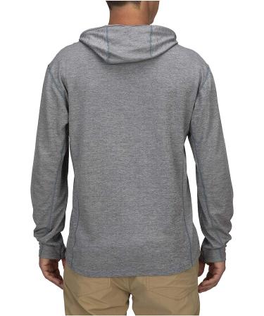 Simms Bugstopper Hoodie Long Sleeve Shirt with Insect Shield - X-Large Nightfall Heather - Buy Online on GoSupps.com