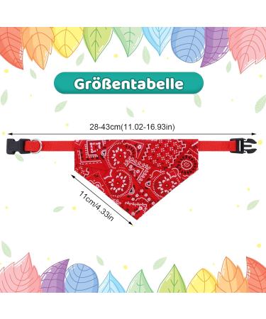Tonyg-P Dog Bandana & Neckerchief Set - 4 Adjustable Headscarves for Small & Medium Dogs & Cats - Buy Online on GoSupps.com