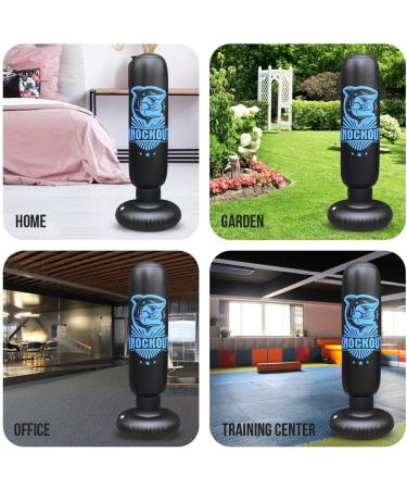 Kids Inflatable Punching Bag with Stand & Gloves | Freestanding Boxing Bag - Buy Online on GoSupps.com