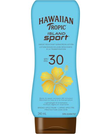 Hawaiian Tropic Island Sport Ultra-light Sport Sunscreen Lotion SPF 30 Broad Spectrum Protection 240mL - Buy Online on GoSupps.com