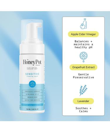 The Honey Pot Company Sensitive Feminine Wash & Wipe Bundle - Natural PH Balanced Hygiene for Sensitive Skin - Buy Online on GoSupps.com