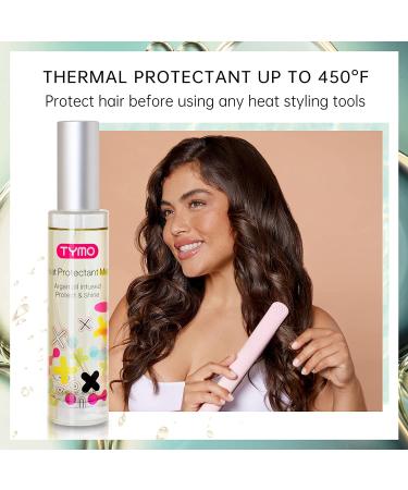 TYMO Heat Protectant Spray - Up to 450 F Thermal Protection | Natural Plant Oil | Reduces Hair Breakage & Damage | Maximize Styling | 100ml - Buy Online on GoSupps.com
