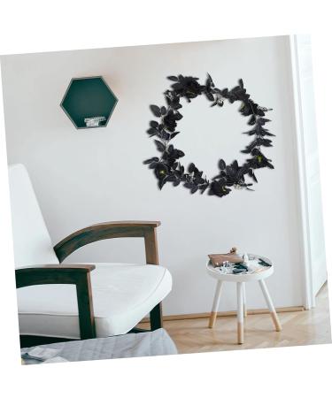 Zerodeko 4 Pcs Black Rose Vine Black Floral Garland Green Home Decor Silk Rose Garland Goblincore Room Decor Artificial Flower Garland Artificial Rattan Silk Flower Household - Buy Online on GoSupps.com