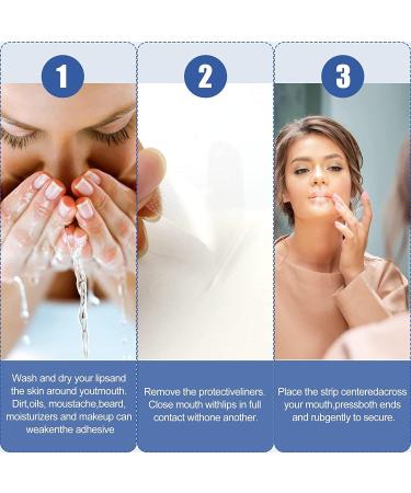 Plazuria 120 Tablets Mouth Tape for Improved Night Sleep, Reduce Mouth Breathing and Snoring - Transparent - Buy Online on GoSupps.com