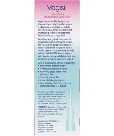 Vagisil ProHydrate Natural Feel Internal Moisturizing Gel - 8 ea (Pack of 2) | International Shipping Available - Buy Online on GoSupps.com