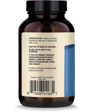 Dr. Mercola Ubiquinol 100 mg - 90 Capsules for Heart Health & Energy Boost - Buy Online on GoSupps.com
