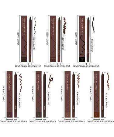 XKrmp 2in1 Smudgeproof EyelinerBrow Pencil 24HR Waterproof Sharpening Duo CreaseFree for Oily Lids SmudgeProof Sharpening Pencils for Defined Eyes NoTouchup Wear Mixed20 - Buy Online on GoSupps.com
