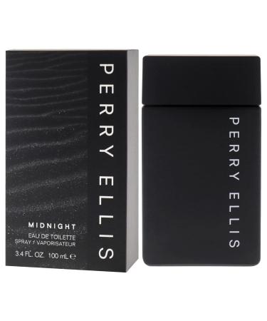 Perry Ellis Midnight for Men - 3.4 oz EDT Spray 3.4 Fl Oz (Pack of 1) - Buy Online on GoSupps.com