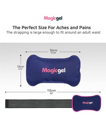 Reusable Ice Packs for Injuries with Adjustable Wrap-Around Strap | Dual Hot/Cold Gel Pack Set for Pain Relief | Ideal for Back, Neck, Ankle, Knee, Hip, Arm & More - Buy Online on GoSupps.com