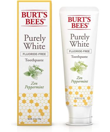 P&G Burts Bees Purely White Toothpaste 4.7oz Zen Peppermint - Pack of 2 - Buy Online on GoSupps.com