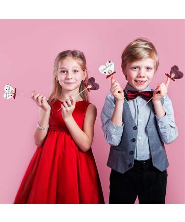  Dtaigou Dtaigou Lollipop Card Holder Heart Lollipop Card Holder Heart Decor Greeting Cards | Valentine's Day Party Decoration for Women Girls - Buy Online on GoSupps.com