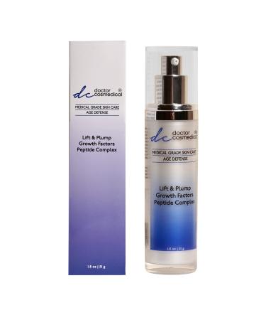 Doctor Cosmedial Lift and Plump Growth Factors Peptide Complex Professional Grade Non Oily Daily Face Cream Instant Glow Professional Grade Cream 1.8 Oz. / 51g