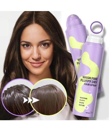Wash Free Fluffy Dry Hair Spray Reduces Greasiness & Oiliness Hair Volumizer Spray Refreshing Oil Control Fluffy Volume Lift Hair Spray Dry Hair Spray For Everyone (150ML) - Buy Online on GoSupps.com