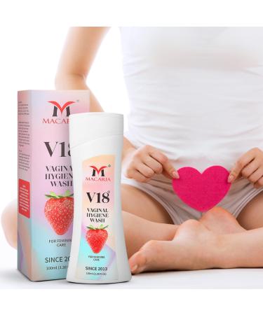 Macaria Cosmetics pvt Ltd V18 Vaginal Pussy Hygiene pH Balancing Wash Natural Feminine Hygiene Solution for Gentle Cleansing Odor Control and Skin Nourishment pHBalanced Formula for All Skin Types