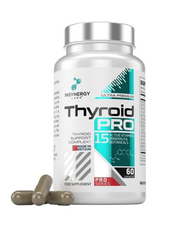 Ultra Premium Thyroid Support Supplement | Thyroid Pro The UK s No1 Thyroid Supplements | 15 in 1 Thyroid Complex | 60 Vegan Capsules Ashwagandha Ginseng L Tyrosine Zinc
