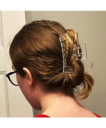 Kitiin Clear Hair Claw Clips - 3 Pack Transparent Hair Clips for Thick/Fine/Thin Hair - Strong Holding Teeth Interlocking - Large Jaw Clips for Women - Buy Online on GoSupps.com