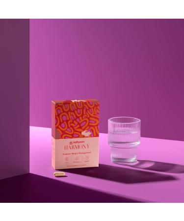 Dr. Kellyann Harmony Probiotic Weight Management (30 Capsules) Prebiotic and Probiotic to Support Weight Management and Promote Optimal Gut Health - Buy Online on GoSupps.com