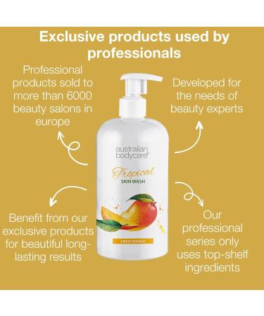 Australian Bodycare Skin Wash Professional 500 ml | Tea Tree Oil + Mango Body Wash for the Skin | Relieves Spots and Pimples Acne Body Odor & smelly feet | Effective after shaving and waxing - Buy Online on GoSupps.com
