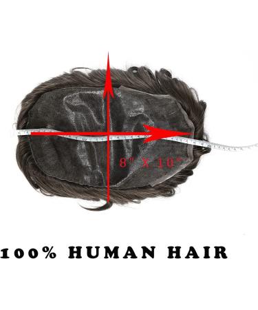 Silk-Co Toupee Extensions for Men - Real Human Hair 7A Light Brown Hair Parts - Premium Quality Male Hair Extensions - Buy Online on GoSupps.com