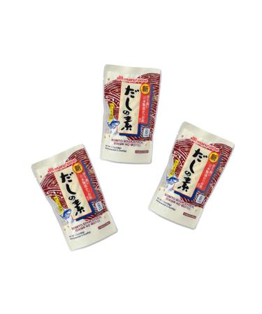 MARUTOMO Dashino Moto Pack of 3 Japanese Dashi Powder, Portioned for Miso Soup, Authentic Umami OG ASIA Taste 144g