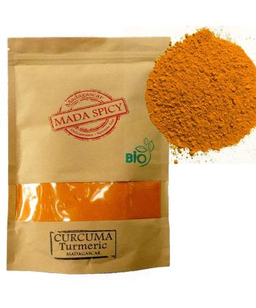 Turmeric organic powder from Madagascar 250g food zip bag.