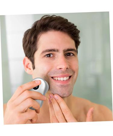 Portable Electric Shaver for Men - Mini Razor & Travel Shaver - Compact Silver Design - Buy Online on GoSupps.com