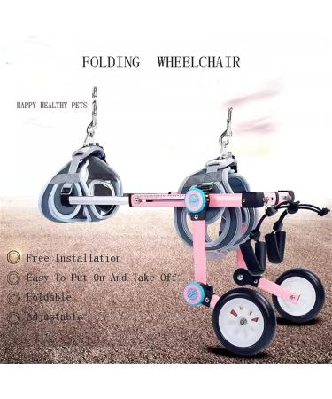 Foldable Dog Wheelchair Adjustable Pet/Doggie Wheelchair for Back Legs Small and Medium Pet Rehabilitation Walker for Recover Mobility Protects Chest and Limbs X-Small - Buy Online on GoSupps.com