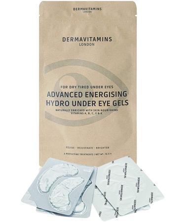 Dermavitamins Advanced Energising Hydro Under Eye Gel Patches - for Dry Tired Under Eyes (4 Pack) 4 count (Pack of 1)