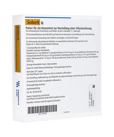 soluvit n dry substance without solvent 10 pcs