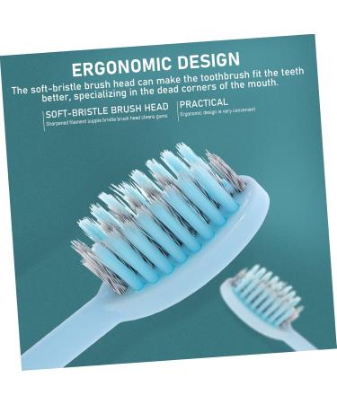 3-Pack Toothbrush Prosthesis Cleaning Brush - Blue Travel Set for Dentures & Oral Care - Buy Online on GoSupps.com