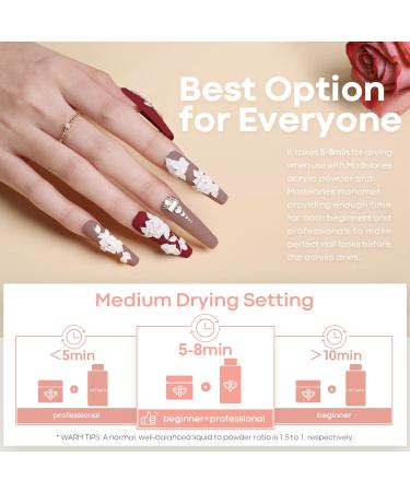 Modelones Acrylic Powder Set - 12 Colors for Fall Nail Art | Medium Drying & Pigmented Spring Summer Series | Ideal for 3D Carving & Gifts for Women - A6-Fall Winter - Buy Online on GoSupps.com