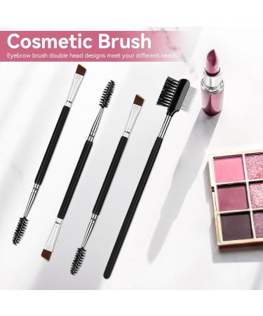 4-Piece Eyelash Brush Set - Double Ibex Brushes & Eyebrow Comb for Perfect Eyelash Extensions & Brow Stain - Buy Online on GoSupps.com