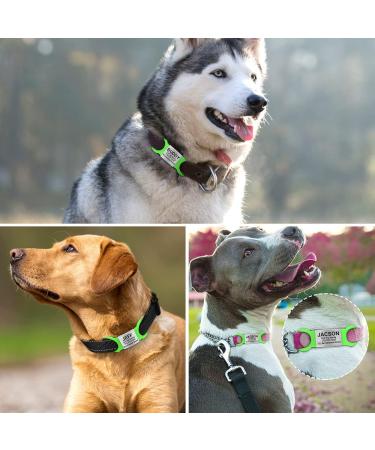 Tagme 2 Pack Dog Tags for Small & Medium Breeds - Personalized Engraved Tags in Green - Buy Online on GoSupps.com
