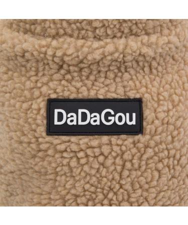Shop Tineer Winter Lamb Fleece Coat for Small Medium Dogs - Warm Outdoor Jacket & Sweater in Khaki - Buy Online on GoSupps.com